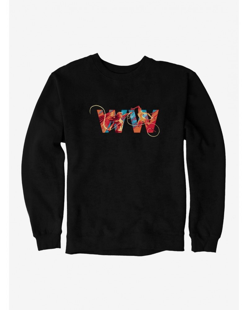 DC Comics Wonder Woman 1984 Whip Logo Sweatshirt $12.40 Sweatshirts