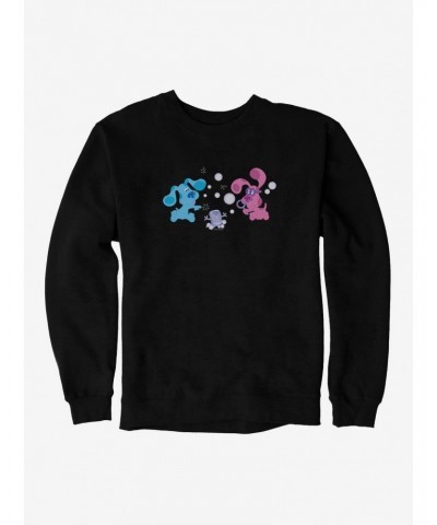 Blue's Clues Magenta And Slippery Soap Playful Bubbles Sweatshirt $15.50 Sweatshirts