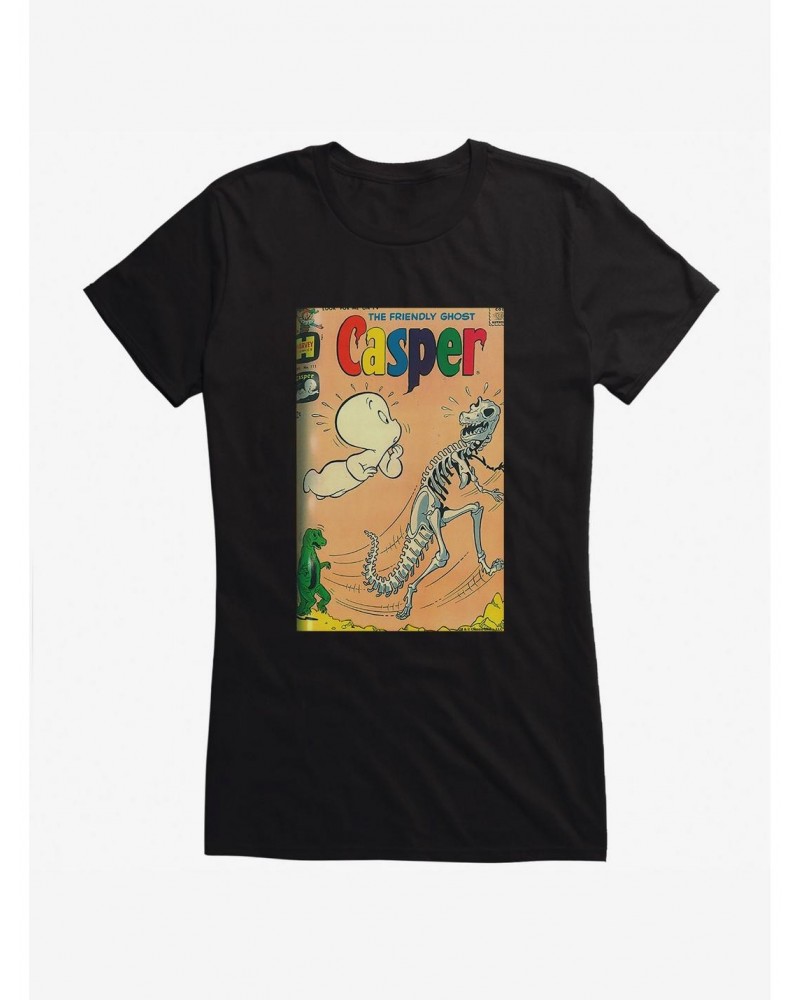 Casper The Friendly Ghost Dinosaur Comic Cover Girls T-Shirt $10.21 T-Shirts