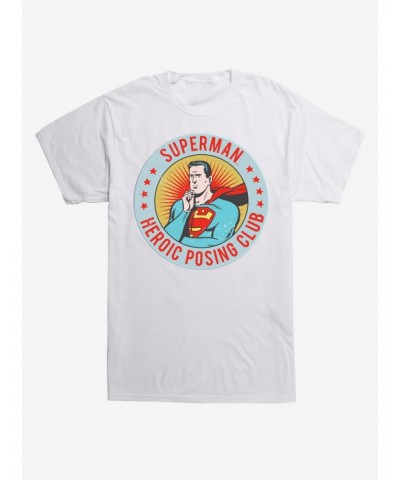 DC Comics Superman Heroic Posing Club T-Shirt $7.84 T-Shirts