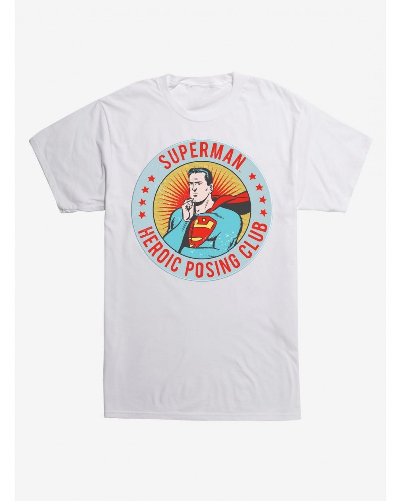 DC Comics Superman Heroic Posing Club T-Shirt $7.84 T-Shirts