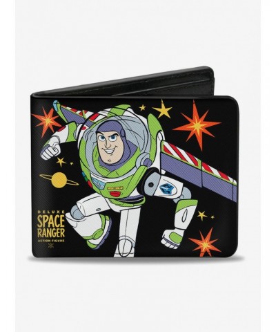 Disney Pixar Toy Story Buzz Lightyear Action Pose Stars Bifold Wallet $7.32 Wallets