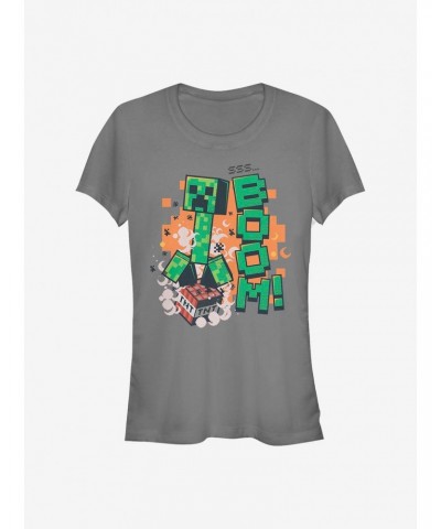 Minecraft SSS Boom Girls T-Shirt $8.76 T-Shirts