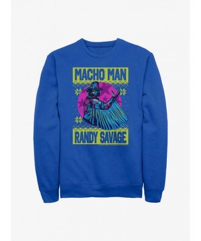 WWE Macho Man Randy Savage Ugly Christmas Sweatshirt $11.81 Sweatshirts