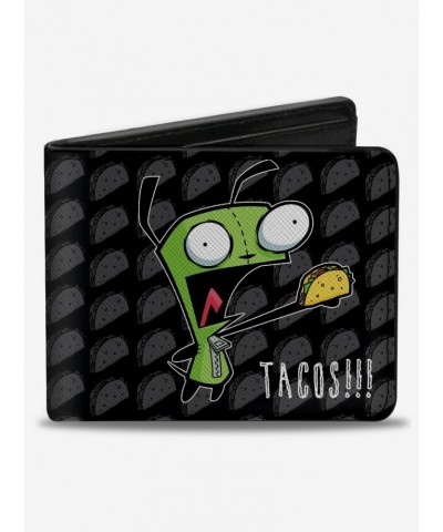 Invader Zim GIR Tacos Pose Taco Monogram Bifold Wallet $9.64 Wallets