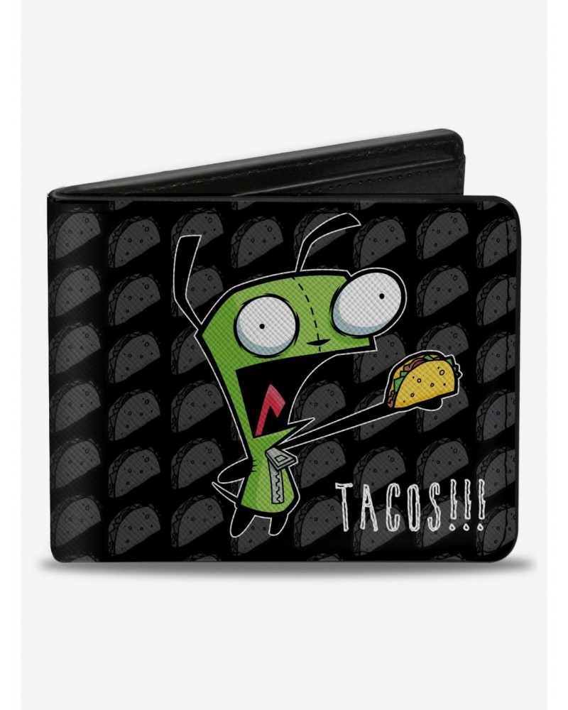 Invader Zim GIR Tacos Pose Taco Monogram Bifold Wallet $9.64 Wallets
