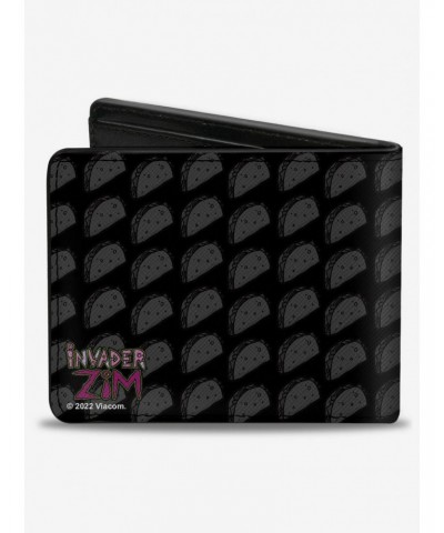 Invader Zim GIR Tacos Pose Taco Monogram Bifold Wallet $9.64 Wallets