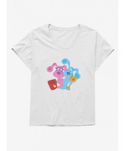 Blue's Clues Magenta And Shovel And Pail Playtime Girls T-Shirt Plus Size $10.98 T-Shirts
