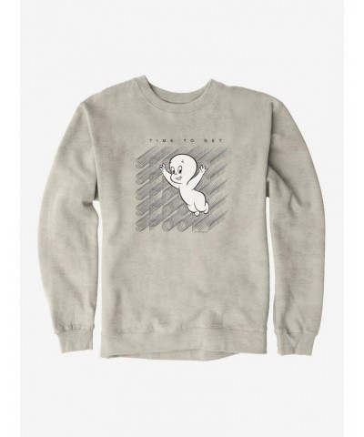 Casper The Friendly Ghost Virtual Raver Spooky Time Sweatshirt $18.45 Sweatshirts