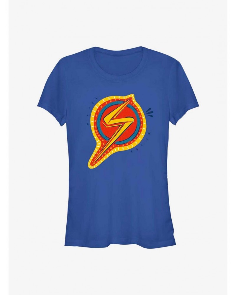 Marvel Ms. Marvel Decorative Symbol Girls T-Shirt $7.57 T-Shirts