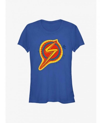Marvel Ms. Marvel Decorative Symbol Girls T-Shirt $7.57 T-Shirts