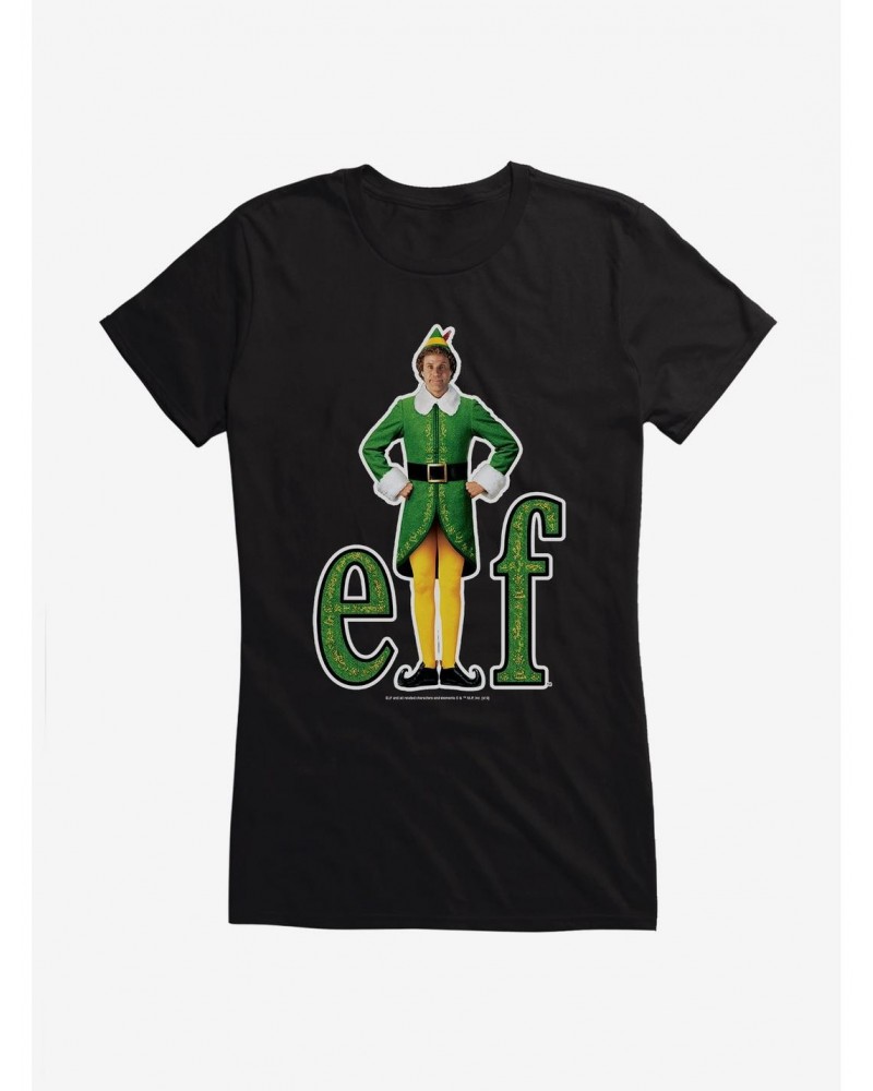 Elf Classic Logo White Trace Girls T-Shirt $11.21 T-Shirts