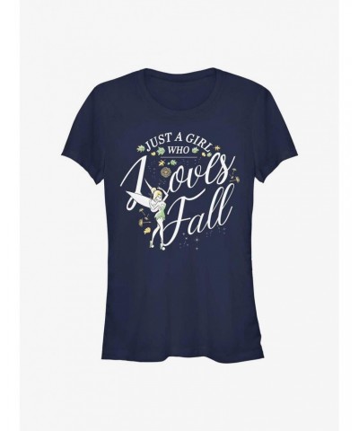 Disney Tinker Bell Tink Loves Fall Girls T-Shirt $5.02 T-Shirts