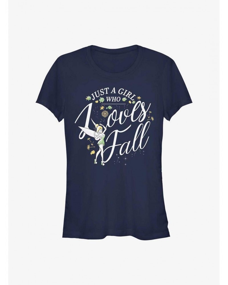 Disney Tinker Bell Tink Loves Fall Girls T-Shirt $5.02 T-Shirts