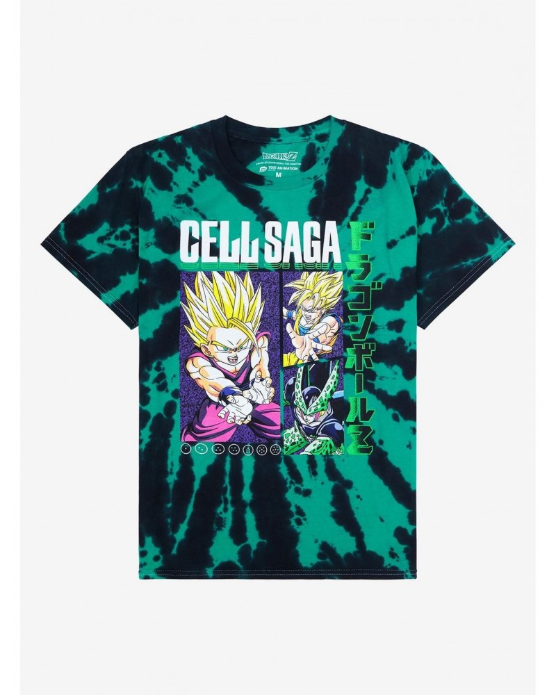 Dragon Ball Z Cell Saga Character Collage Tie-Dye T-Shirt $13.01 T-Shirts