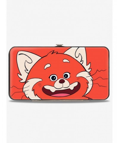 Disney Pixar Turning Red Red Panda Mei Smiling Face Close Up Hinged Wallet $10.53 Wallets