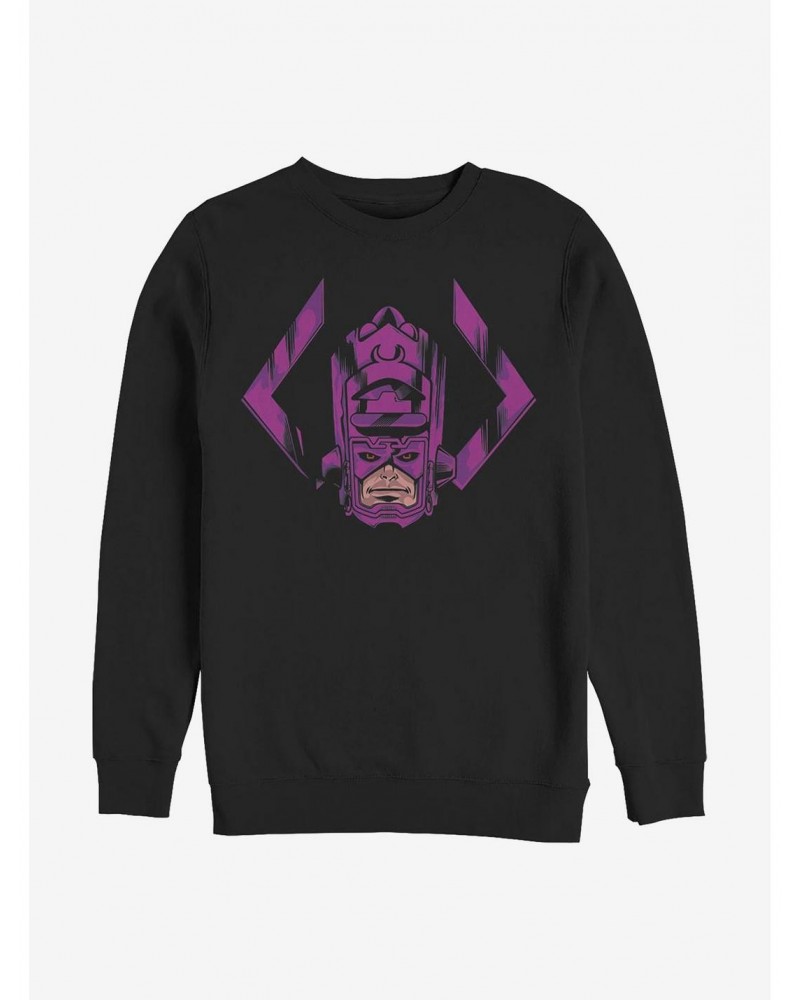 Marvel Fantastic Four Face Of Galactus Crew Sweatshirt $13.87 Sweatshirts