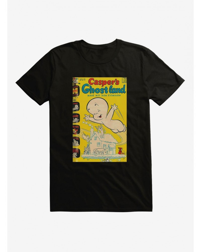 Casper The Friendly Ghost Ghostland And Friends Ghost House T-Shirt $8.84 T-Shirts