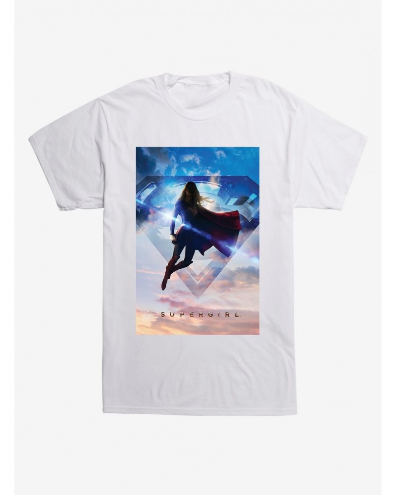 DC Comics Supergirl Logo Sky T-Shirt $7.84 T-Shirts