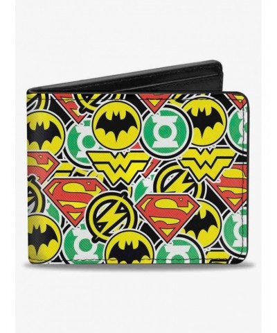DC Comics Justice League 5 Superhero Chibi Icons Stacked Bifold Wallet $7.73 Wallets