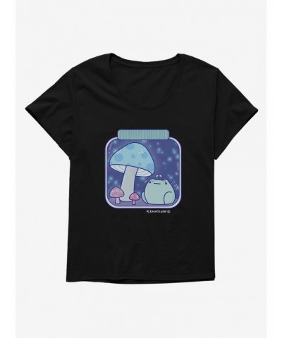Rainylune Sprout The Frog Mushroom Jar Girls T-Shirt Plus Size $8.85 T-Shirts