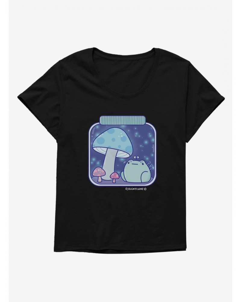Rainylune Sprout The Frog Mushroom Jar Girls T-Shirt Plus Size $8.85 T-Shirts