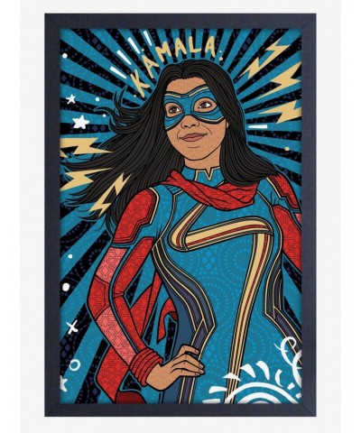 Marvel Miss Marvel Kamala Framed Wood Wall Art $11.70 Merchandises