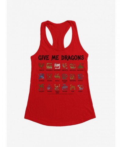 How To Train Your Dragon Give Me Dragons List Girls Tank $6.77 Merchandises